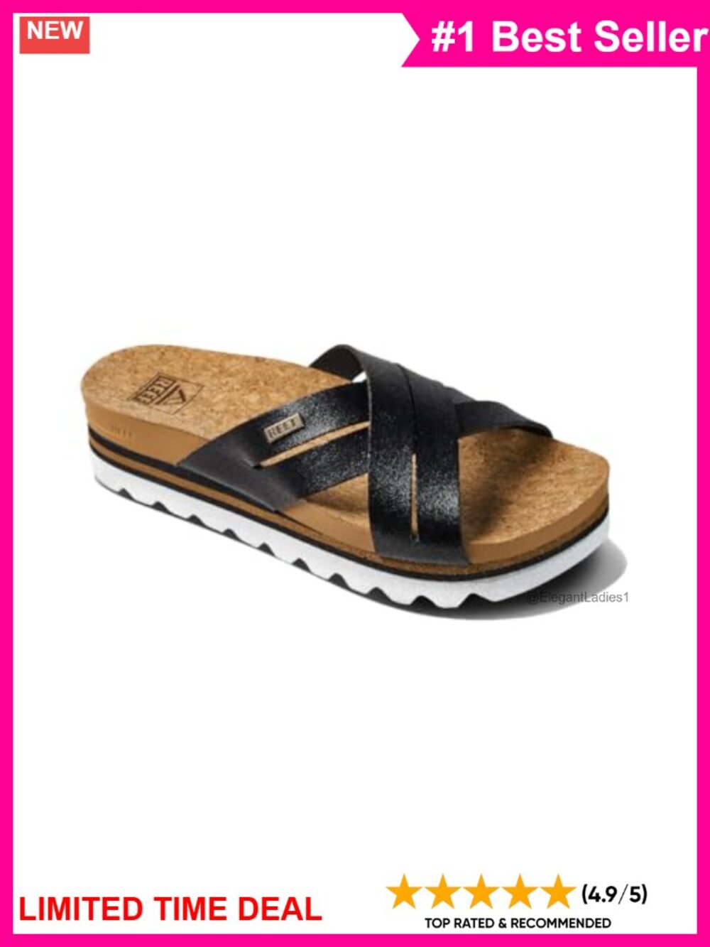 Cushion Bloom Hi Platform Slide Sandals Arch Support Vegan Faux Leather